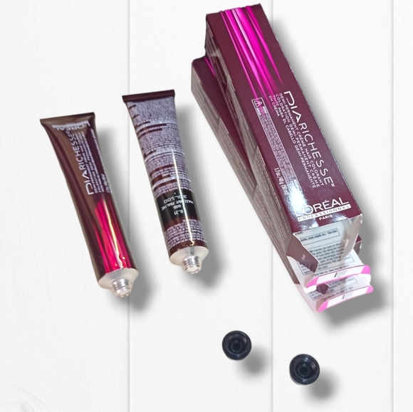 L'Oreal Professionnel DIARichesse 2 Tubes Ammonia-Free 6.31/6GB Hazelnut Praline - Picture 10 of 16